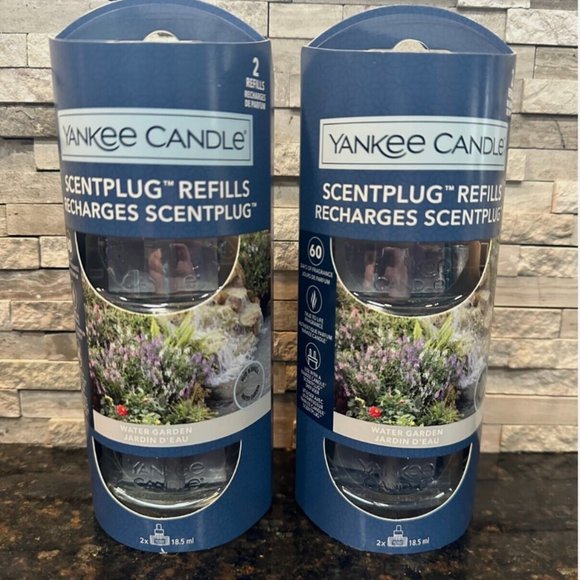 NEW Yankee Candle Water Garden Scentplug Refills Lot of 4 Rare HTF - Picture 2 of 2